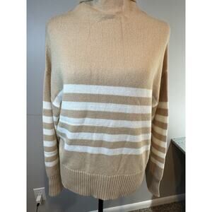 Truth By Republic Sweater Long Sleeve Almond/Ivory NWT Sz Medium